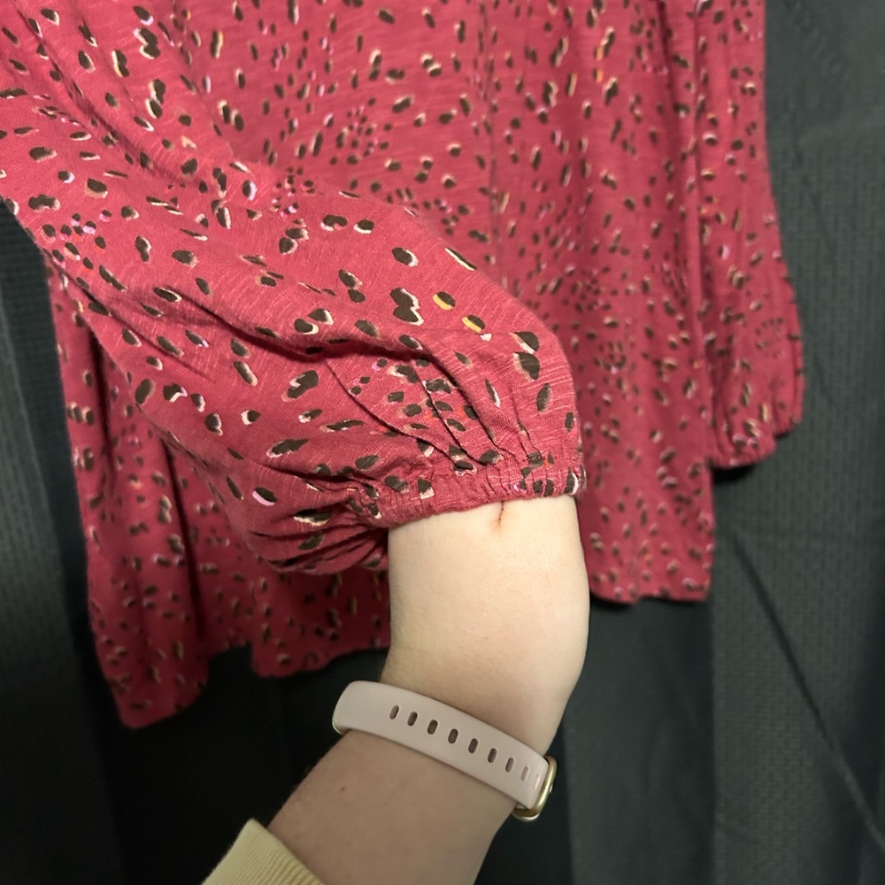 NEW Fat Face Cheetah Print Tunic Top Red Size US 10 (M) - Picture 8 of 8